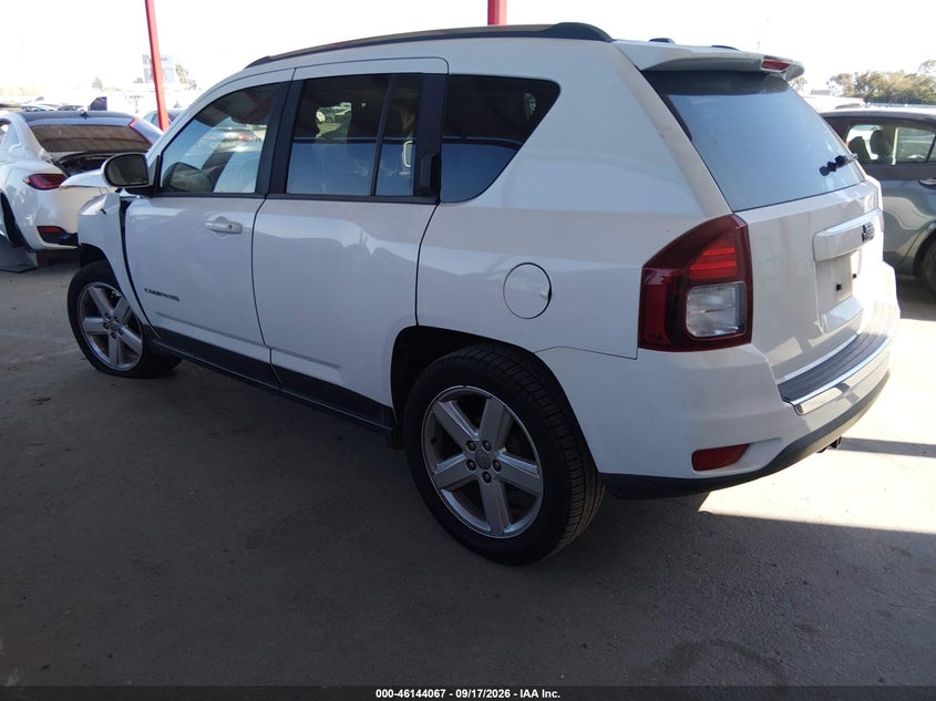 Vin: 1c4njcea6ed674594, lot: 46643824, jeep compass latitude 20143