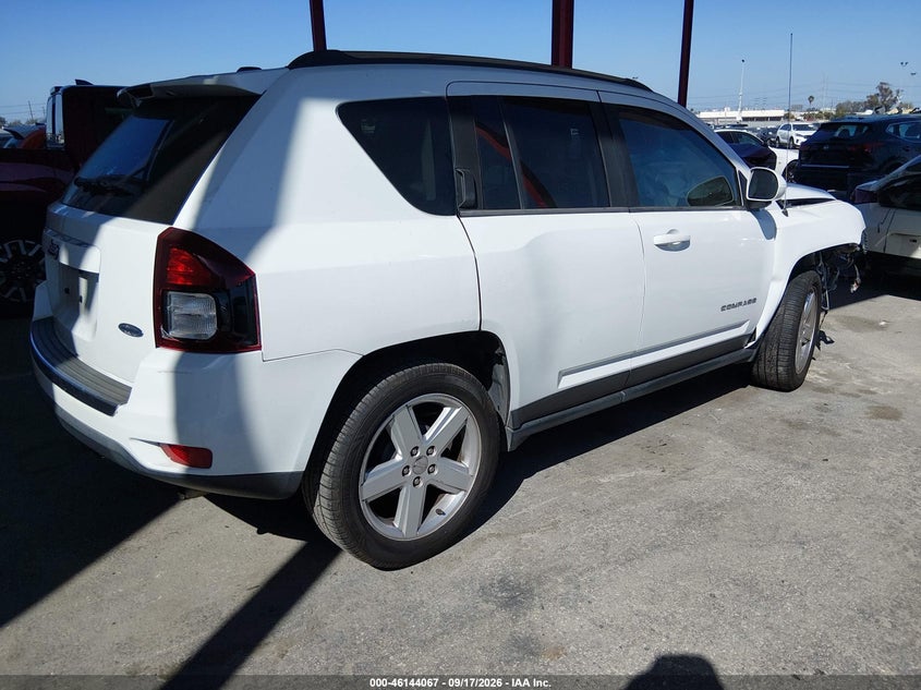 Vin: 1c4njcea6ed674594, lot: 46643824, jeep compass latitude 20144