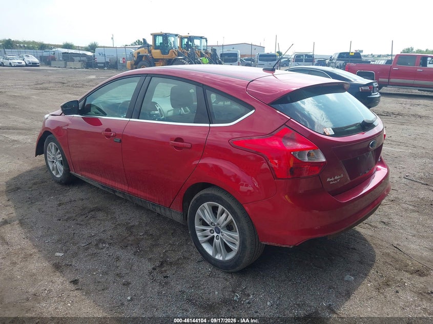 Vin: 1fahp3m29cl284958, lot: 46643861, ford focus sel 20123