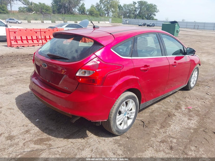 Vin: 1fahp3m29cl284958, lot: 46643861, ford focus sel 20124