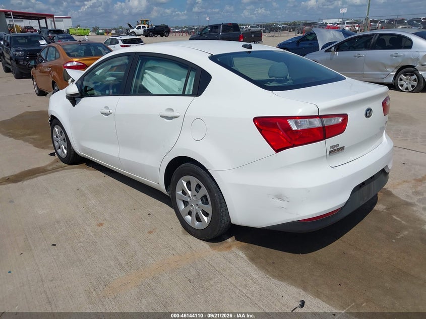 Vin: knadm4a35g6611975, lot: 46643868, kia rio lx 20163