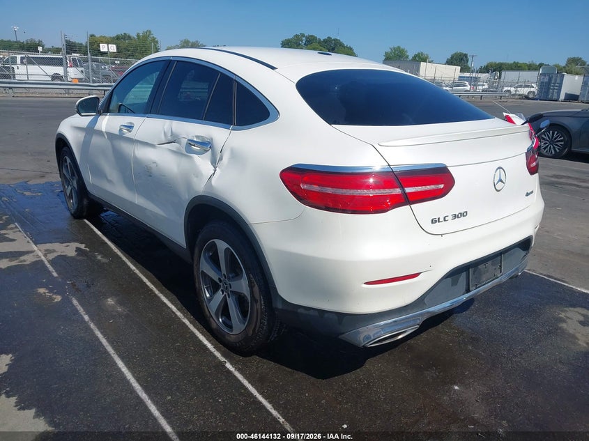 Vin: wdc0j4kbxjf331115, lot: 46643889, mercedes-benz glc 300 coupe 4matic 20183