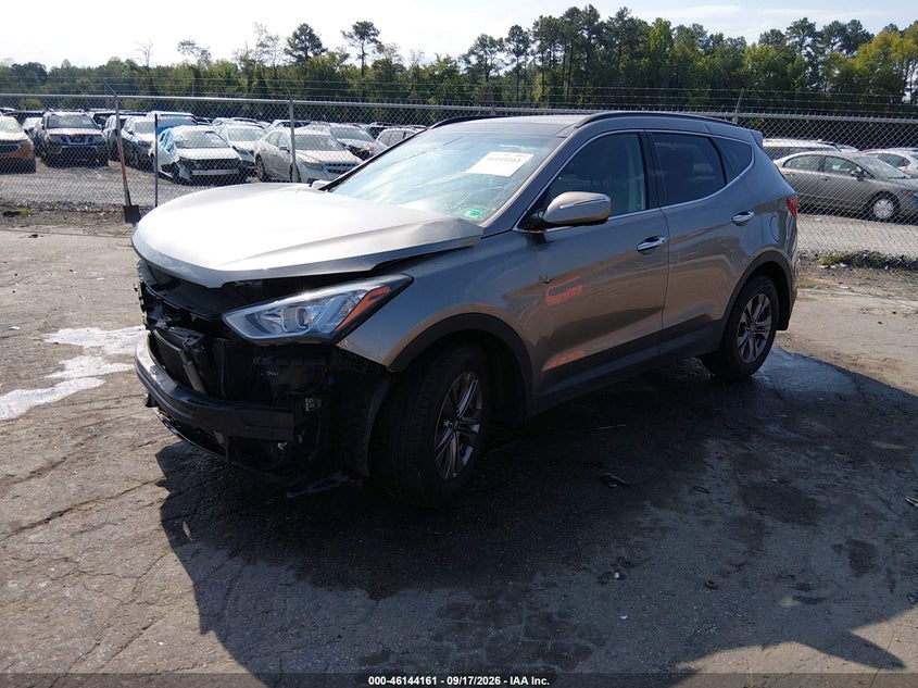 Vin: 5xyzu3lb7fg284711, lot: 46643918, hyundai santa fe sport 2.4l 20152