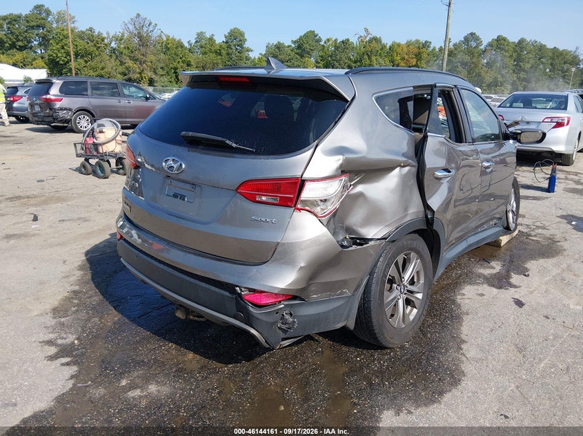 Vin: 5xyzu3lb7fg284711, lot: 46643918, hyundai santa fe sport 2.4l 20154