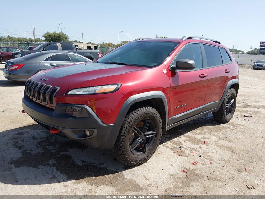 Vin: 1c4pjmbs9ew126184, lot: 46643958, jeep cherokee trailhawk 20142