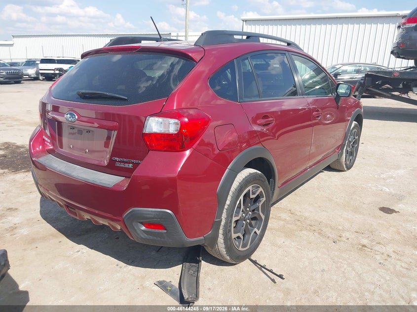 Vin: jf2gpabc0g8341435, lot: 46644002, subaru crosstrek 2.0i premium 20164