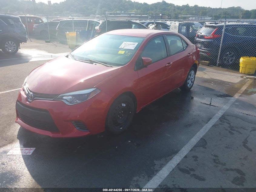 Vin: 5yfburhe7gp531374, lot: 46644013, toyota corolla le 20162