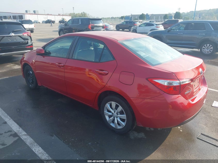 Vin: 5yfburhe7gp531374, lot: 46644013, toyota corolla le 20163