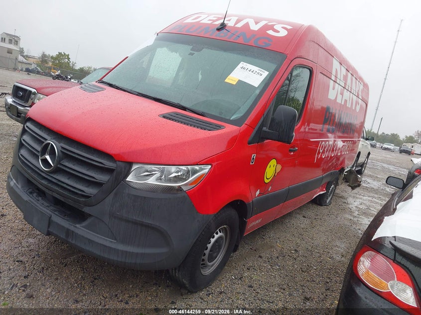 Vin: w1y40chy6pt141804, lot: 46644016, mercedes-benz sprinter 2500 high roof 4-cyl gas 20232