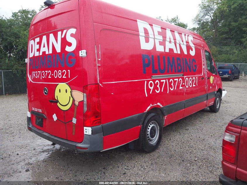 Vin: w1y40chy6pt141804, lot: 46644016, mercedes-benz sprinter 2500 high roof 4-cyl gas 20234