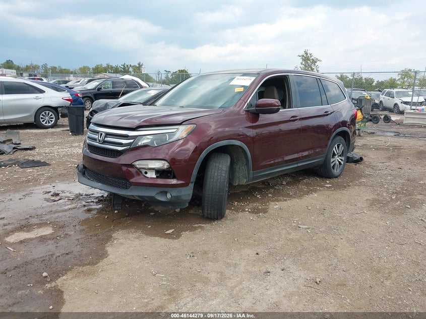 Vin: 5fnyf6h76gb065582, lot: 46644036, honda pilot ex-l 20162