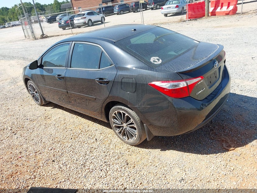 Vin: 2t1burhe7ec117976, lot: 46644071, toyota corolla s plus 20143