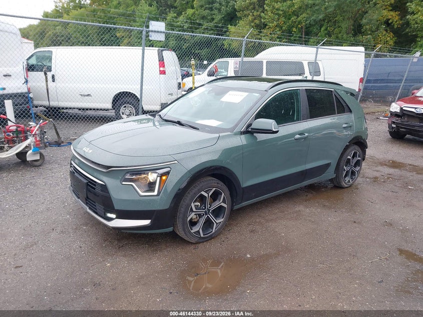 Vin: kndcr3le8p5115390, lot: 46644087, kia niro ex touring 20232