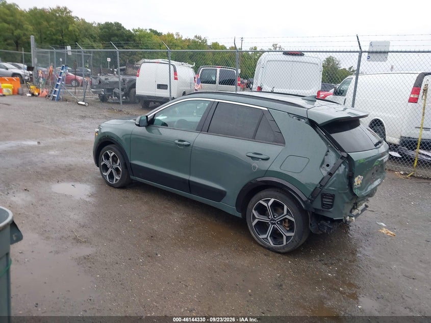 Vin: kndcr3le8p5115390, lot: 46644087, kia niro ex touring 20233