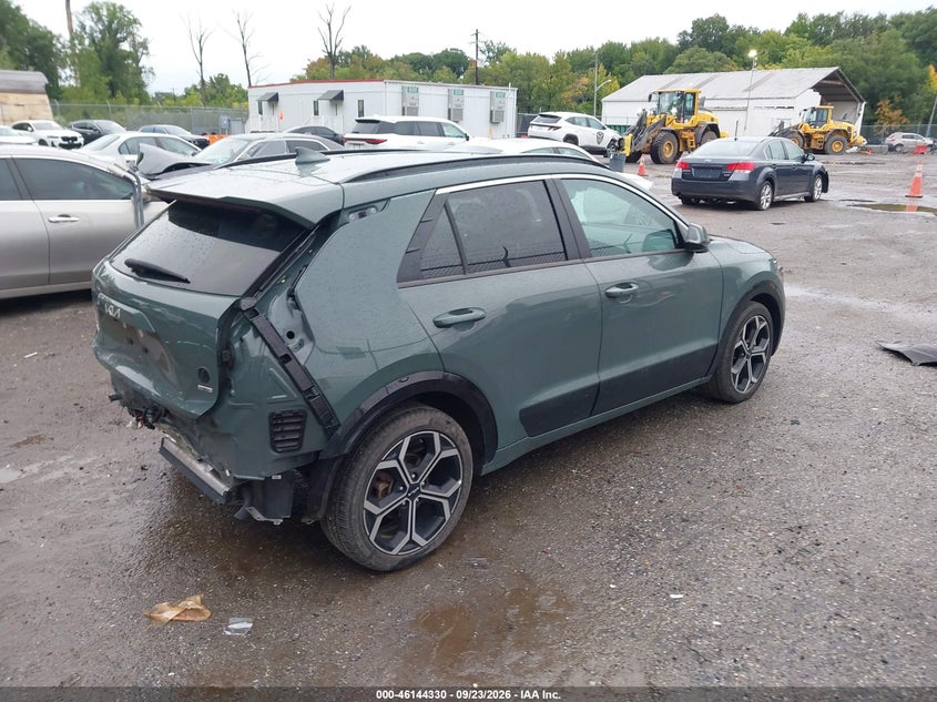 Vin: kndcr3le8p5115390, lot: 46644087, kia niro ex touring 20234