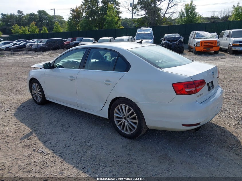 Vin: 3vwd07aj2fm224892, lot: 46644097, volkswagen jetta 1.8t se 20153