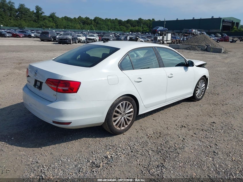 Vin: 3vwd07aj2fm224892, lot: 46644097, volkswagen jetta 1.8t se 20154