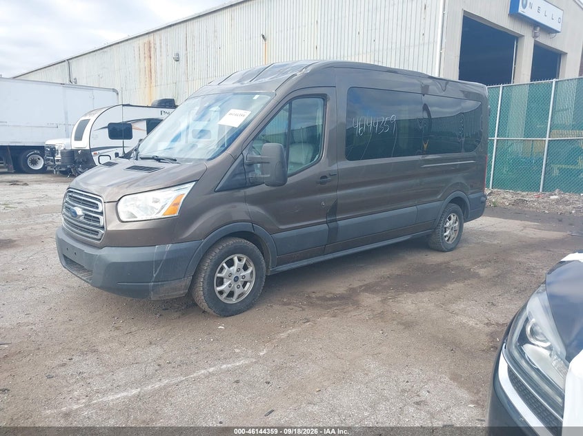 Vin: 1fbzx2cm4gka40601, lot: 46644116, ford transit-350 xlt 20162