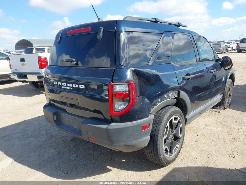 Vin: 3fmcr9b67mrb00400, lot: 46644119, ford bronco sport big bend 20214