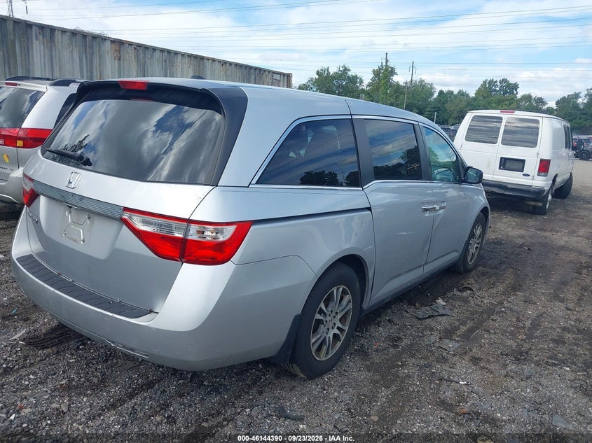 Vin: 5fnrl5h61db075205, lot: 46644147, honda odyssey ex-l 20134