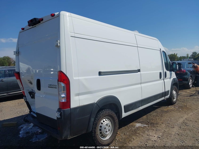 Vin: 3c6lrvdgxse521669, lot: 46644255, ram promaster 2500 tradesman high roof 159 wb w/pass seat 20254