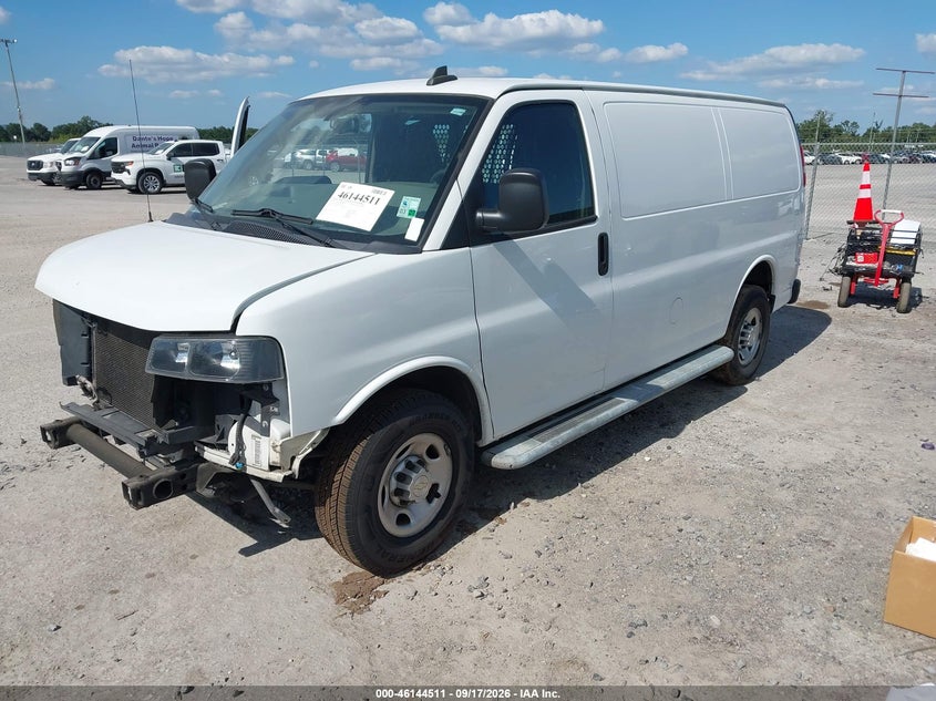 Vin: 1gcwgaf77m1209185, lot: 46644268, chevrolet express cargo rwd 2500 regular wheelbase wt 20212