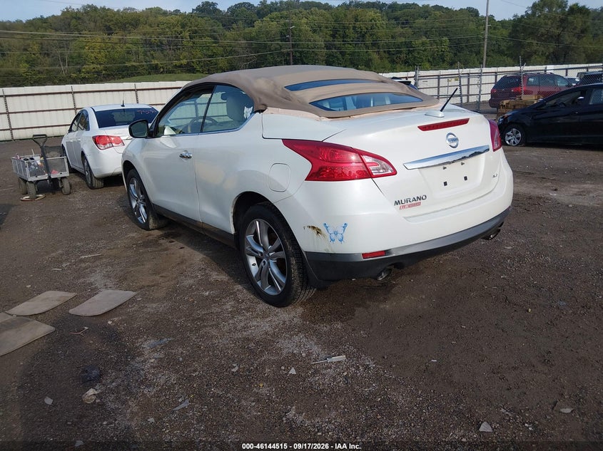 Vin: jn8az1fy5bw000836, lot: 46644272, nissan murano crosscabriolet 20113