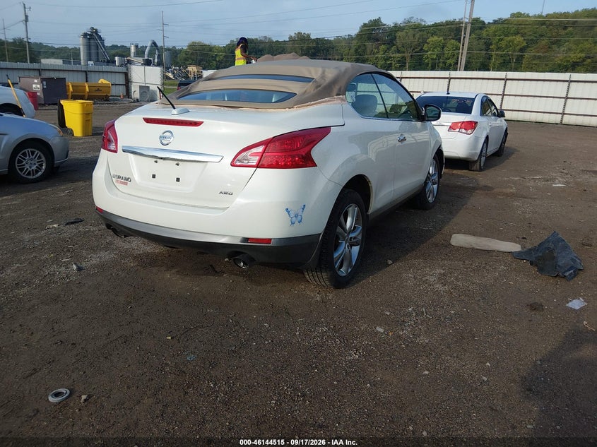 Vin: jn8az1fy5bw000836, lot: 46644272, nissan murano crosscabriolet 20114