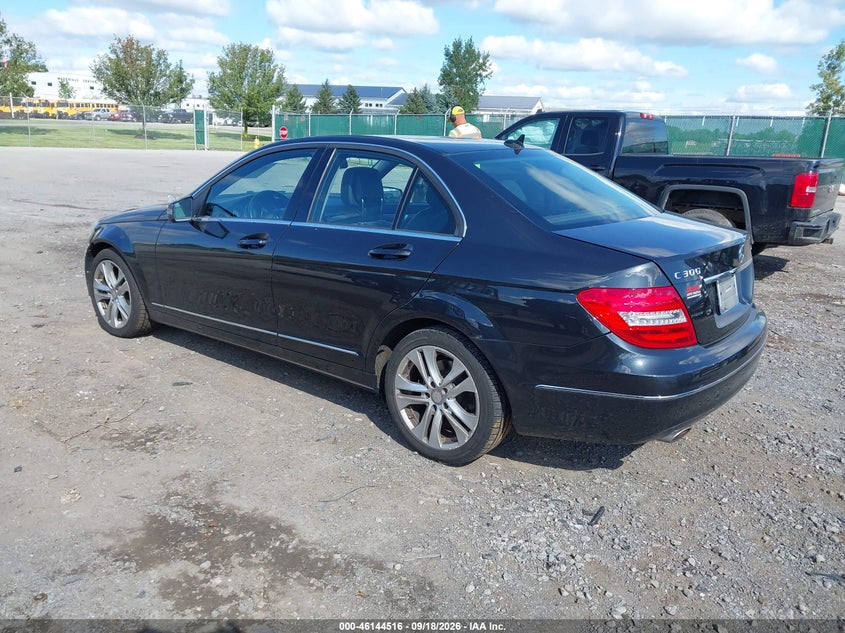 Vin: wddgf8bb4cr219155, lot: 46644274, mercedes-benz c 300 luxury 4matic 20123