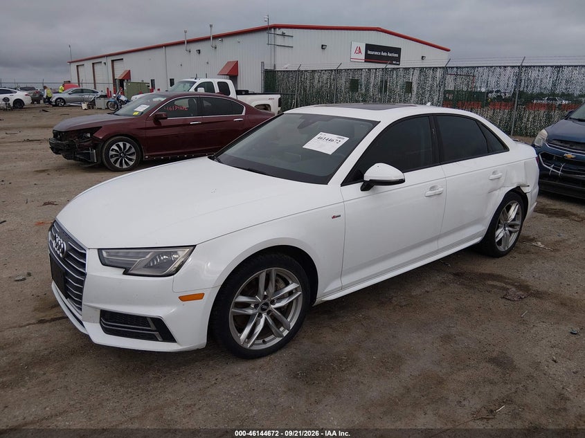 Vin: waudnaf44hn054402, lot: 46644429, audi a4 season of audi premium 20172