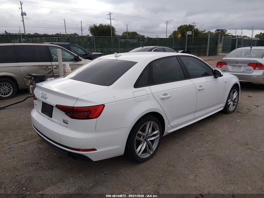 Vin: waudnaf44hn054402, lot: 46644429, audi a4 season of audi premium 20174
