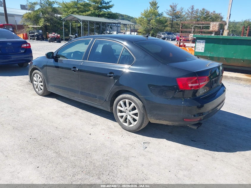 Vin: 3vwd17aj1fm298317, lot: 46644430, volkswagen jetta 1.8t se 20153