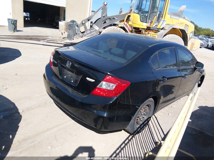 Vin: 2hgfb2f51ch301980, lot: 46644442, honda civic lx 20124