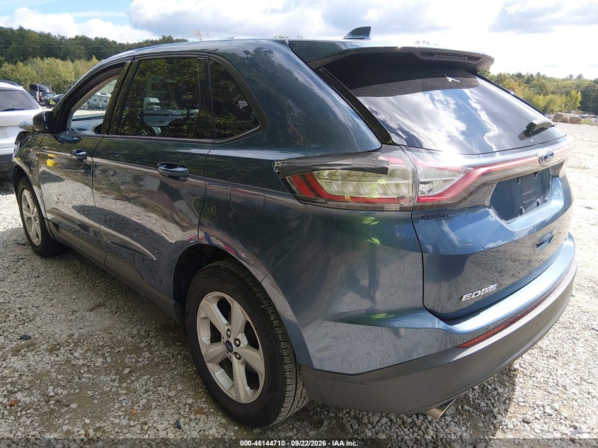 Vin: 2fmpk4g92jbc09269, lot: 46644467, ford edge se 20183