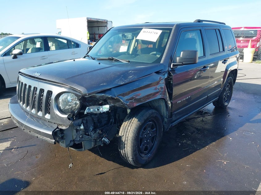 Vin: 1c4njpba1hd200942, lot: 46644475, jeep patriot sport fwd 20172