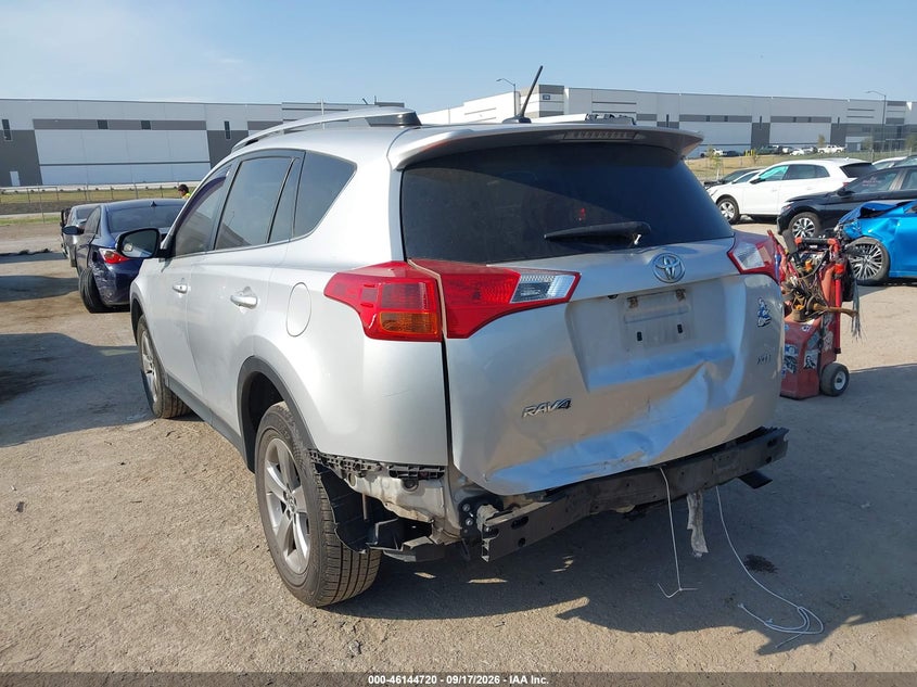 Vin: jtmwfrev6fd068077, lot: 46644477, toyota rav4 xle 20153