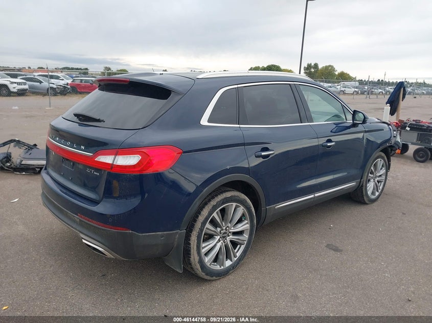 Vin: 2lmpj8lp4jbl38679, lot: 46644515, lincoln mkx reserve 20184