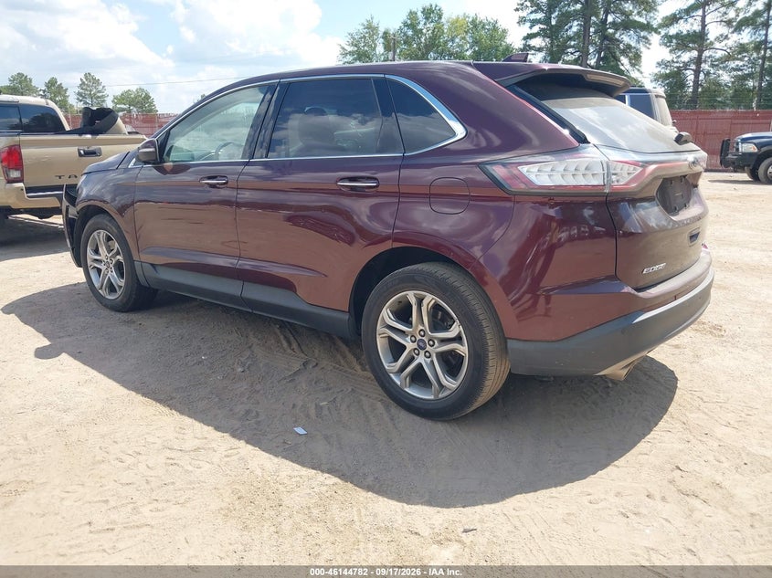 Vin: 2fmpk3k84hbc02231, lot: 46644540, ford edge titanium 20173