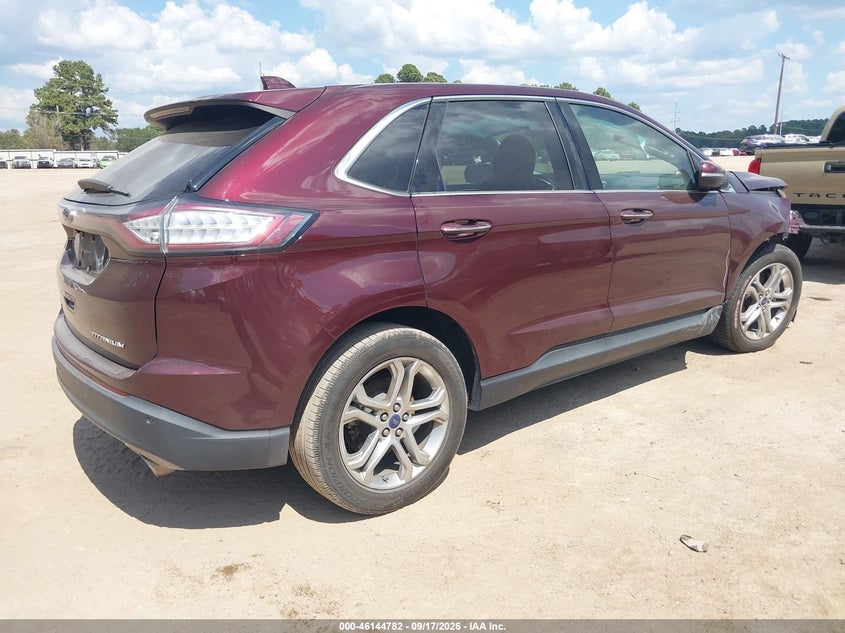 Vin: 2fmpk3k84hbc02231, lot: 46644540, ford edge titanium 20174