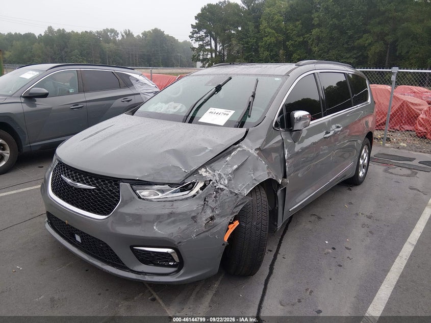 Vin: 2c4rc1gg6nr137464, lot: 46644556, chrysler pacifica limited 20222