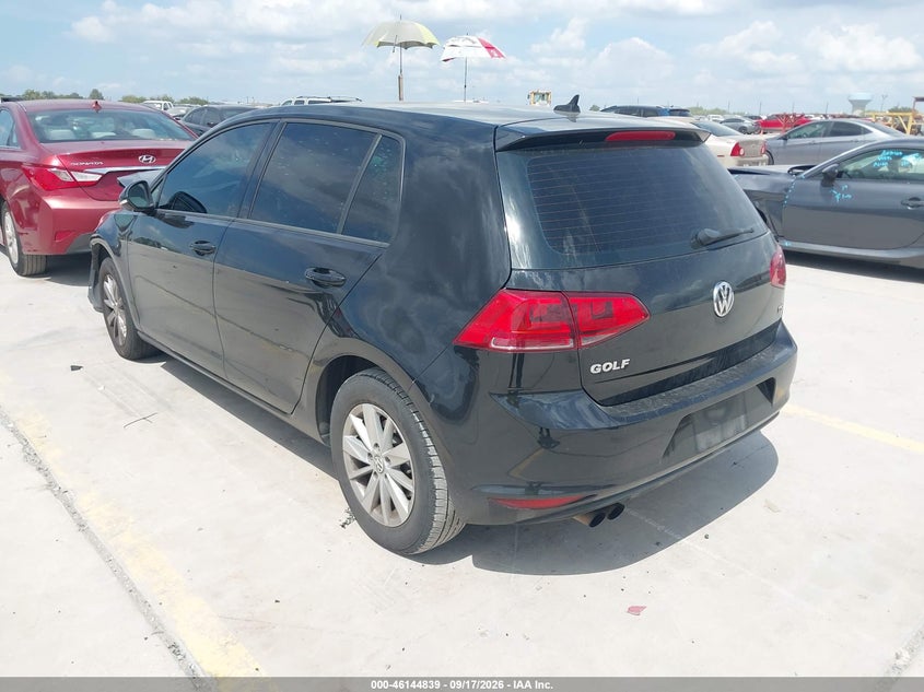 Vin: 3vw217au9fm035249, lot: 46644596, volkswagen golf 20153