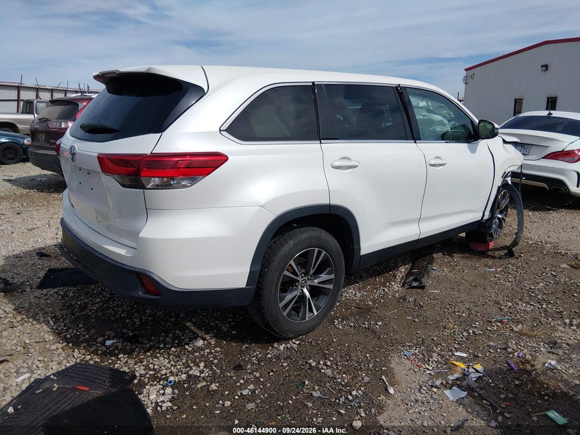 Vin: 5tdzzrfh8ks290891, lot: 46644657, toyota highlander le 20194