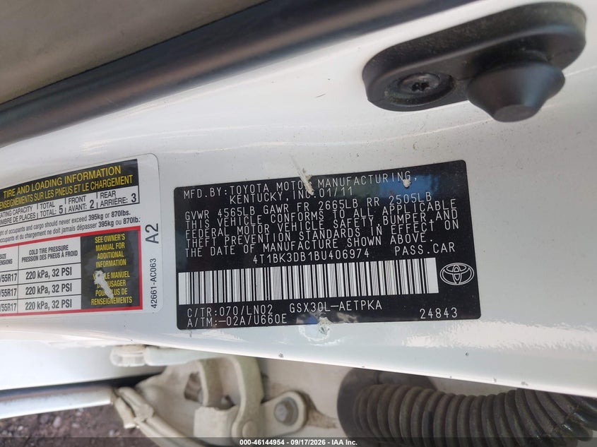 2011 TOYOTA AVALON LIMITED · Фото 9