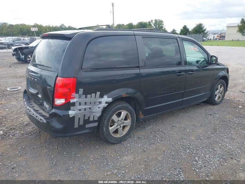 Vin: 2c4rdgcgxdr551786, lot: 46644743, dodge grand caravan sxt 20134