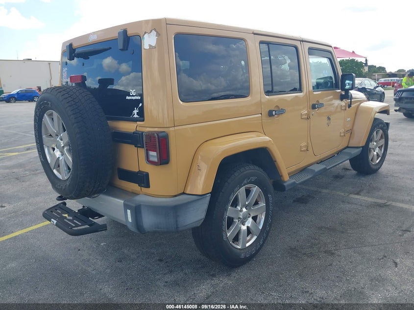 Vin: 1c4hjweg2dl685406, lot: 46644765, jeep wrangler unlimited sahara 20134