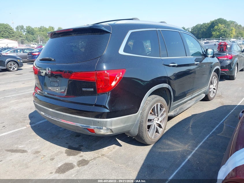 Vin: 5fnyf5h93gb044569, lot: 46644789, honda pilot touring 20164