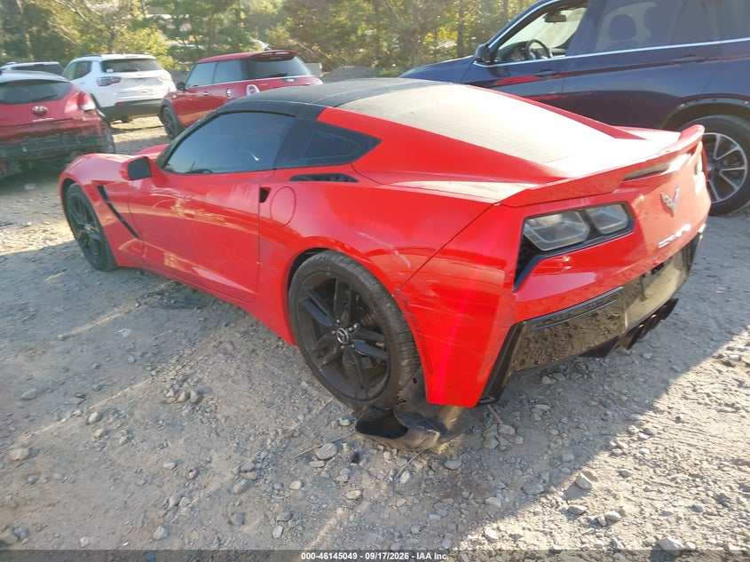 Vin: 1g1yl2d7xe5128620, lot: 46644806, chevrolet corvette stingray z51 20143