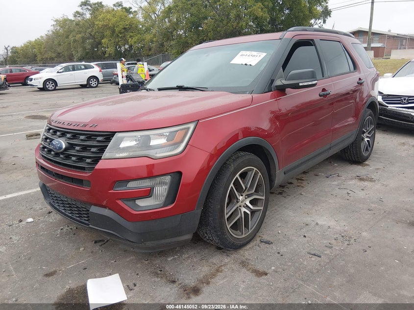 Vin: 1fm5k8gt3hgd78990, lot: 46644809, ford explorer sport 20172