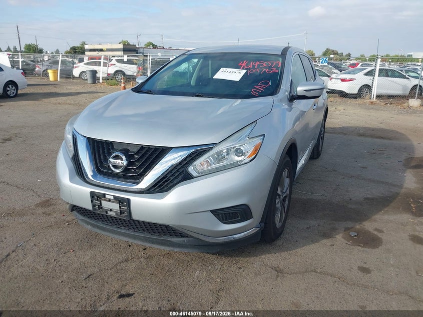 Vin: 5n1az2mg1gn109783, lot: 46644835, nissan murano platinum/s/sl/sv 20162