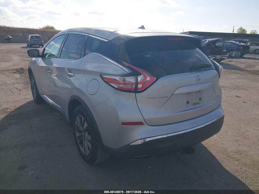 Vin: 5n1az2mg1gn109783, lot: 46644835, nissan murano platinum/s/sl/sv 20163